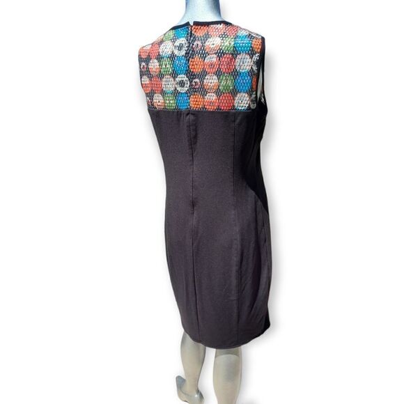 AKRIS Punto Colourblock Black Multicolour Dress Size 10 - Picture 9 of 11